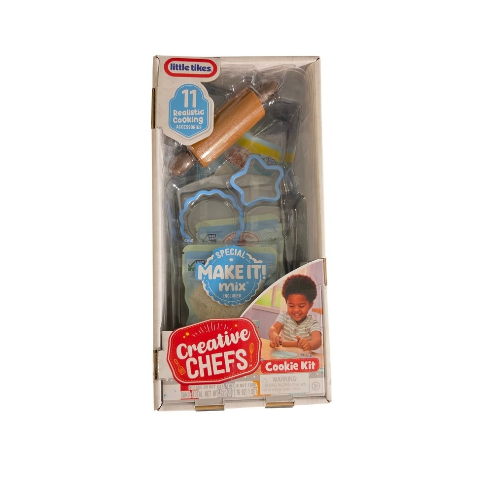Little Tikes Creative Chefs Cookie Kit 11 Piece Pretend Play Baking Set New‎